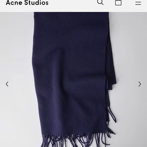 Acne studio navy scarf